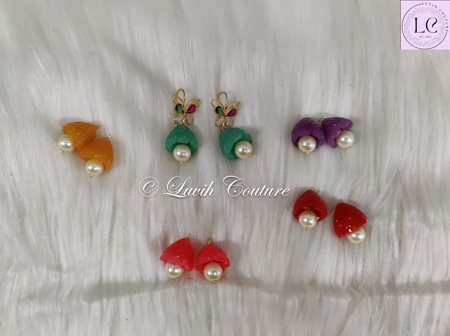 kids Interchangable Earrings , Butterfly Earrings, Imitation Earrings , Kids Earrings