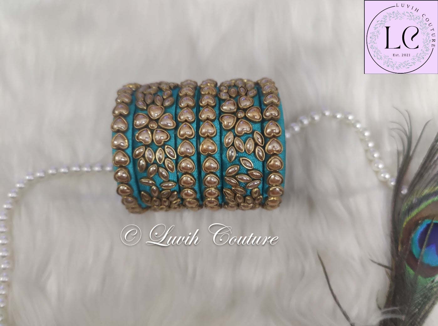 Heart Silk Thread bangles Handmade Bangles Partywear Silk Thread Set Bridal Collection