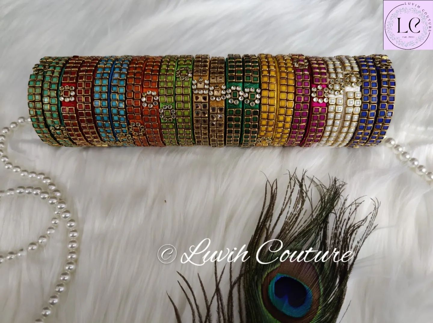 Handmade Colorful Silk Thread Bangles with Kundans for girls, Women.