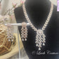 Flexible Floral Cz Necklace Set for Kids, Girls, Teens , Women