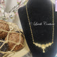 Floral Cz Mangalsutra or Black Beads Back side for Women