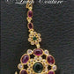 Floral  Design Kemp Maang Tikka/ Papadi Billa for kids or women