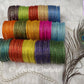 Glass Bangles Restocked Rund Dots & Sparkles for girls, Teens and Women Side View