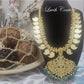 Jadau Kundan Floral, Peacock , Mango Grand Necklace Back side for Girls, Teens and Women