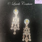 Grand Pink Cz Earrings Back Side for girls, teens, women