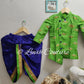 Maggam Work or Raw Silk Kurtha and dhothi Set for Boys