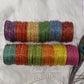 Oval Dot & Sparkle Glass Bangles All Colors Top view for Girls , Teens, Women