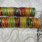 Oval Dot And Criss Cross sparkle Glass Bangles All Colors Top View for Girls, Teens, Women