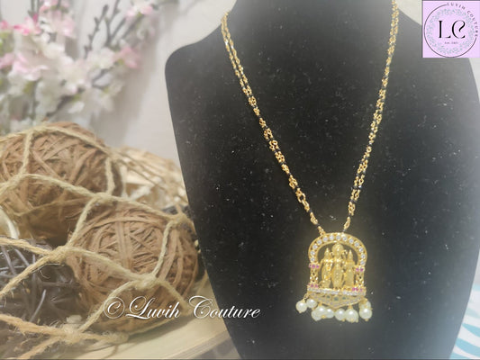 Ram Dharbar Mangalsutra or Black Beads Imitation Jewelry for Women