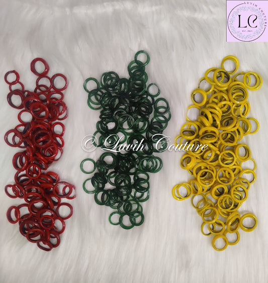 Random Mix Pack of 3 Chitti Gajulu or Glass Bangles for pooja, Varalakshmi Vratam, Durga Pooja
