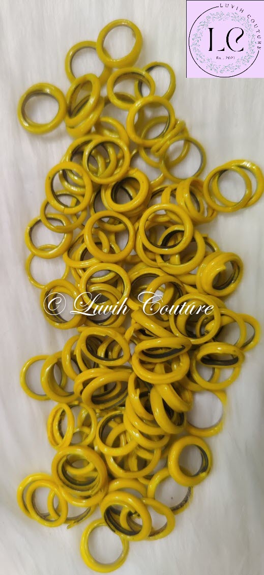 Yellow Chitti Gajulu or Glass Bangles  for Pooja, Varalakshmi , Durga pooja