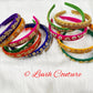 Maggam work Hair bands small or Raw Silk Hair bands for babies, Toddlers, girls