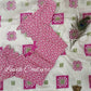 White and Pink Blouse Mangalagiri saree Closeup