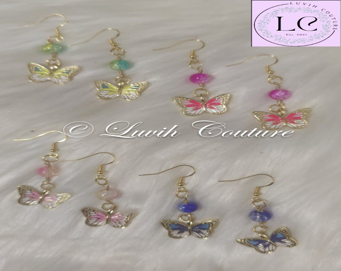 Butterfly Earrings for Women All colors-Luvih Couture