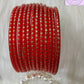 Apple Red Glass Bangles Restocked Rund Dots & Sparkles for girls, Teens and Women