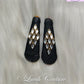 Black Rhombus Silk Thread Hair Clips  for kids, Girls, Teens, Women, Luvih Couture