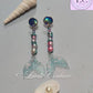 Mermaid Designer Earrings Blue Color Luvih Couture