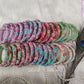 Floral Maggam Bangles/ Raw silk Bangles for women 2.6 side view-Luvih Couture