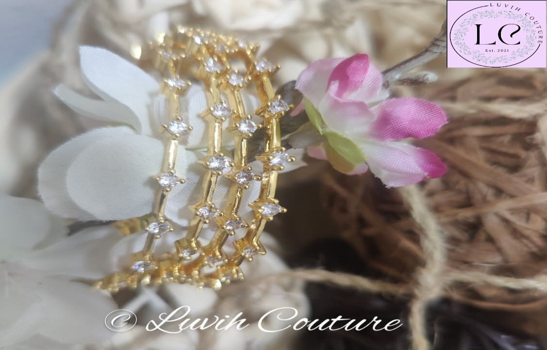 CZ bangles Imitation Jewelry Luvih Couture-Luvih Couture