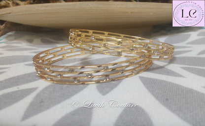 Cz Bangles Indian Imitation Bangles for Women luvih Couture-Luvih Couture