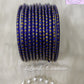 Dark Blue Glass Bangles Restocked Rund Dots & Sparkles for girls, Teens and Women