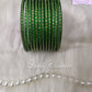 Dark Green Glass Bangles Restocked Rund Dots & Sparkles for girls, Teens and Women