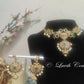 Dual Peacock CZ Necklace Set for kids, Girls , Teens or women Luvih Couture