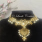 Dual Peacock CZ Necklace back side for kids, Girls , Teens or women Luvih Couture