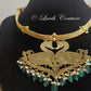 Dual Peacock Jadau kundan Necklace Back side for women, Luvih Couture