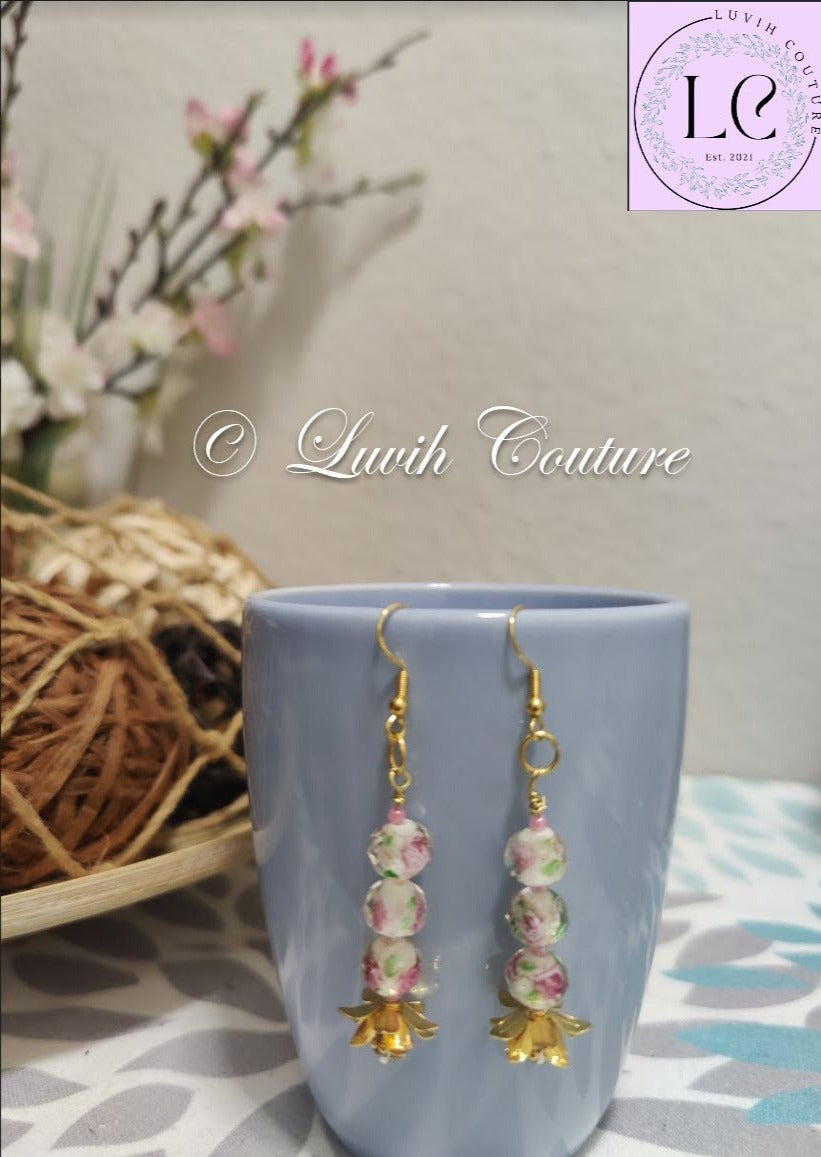 Floral Earrings Luvih Couture