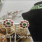 Jadau Kundan Floral Earrings , Earrings , Women Earrings, Imitation Earrings, imitation Jewelry, Luvih Couture