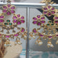 Floral Kemp Earrings Guttapusalu for kids, girls , Teens, Women