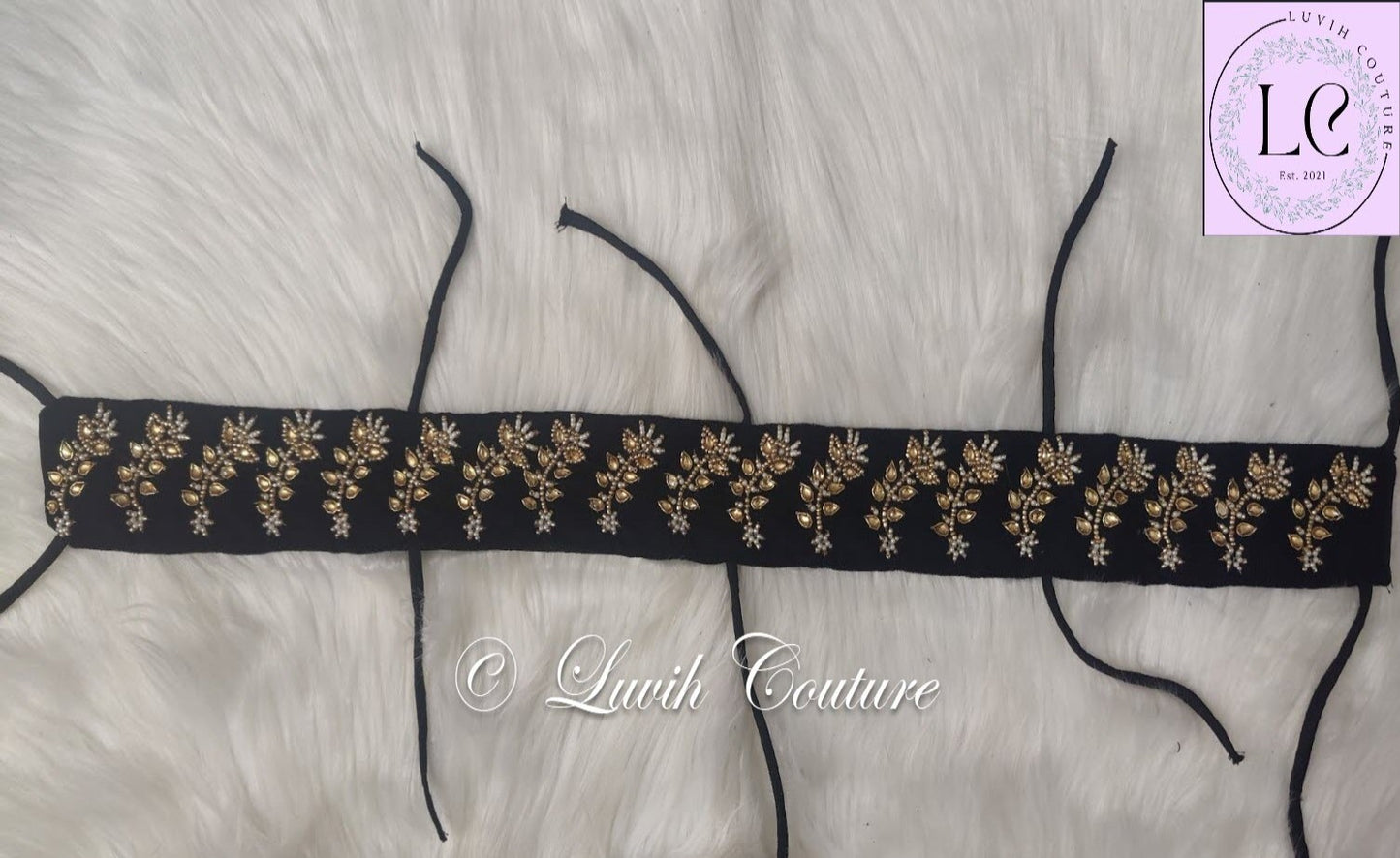 Floral Maggam work Jada For kids or women Luvih Couture