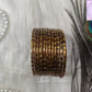 Glass Bangles- Gold- Traditional Bangles, Luvih Couture