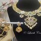 Grand Floral Peacock Necklace Set for girls , teens, women