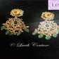 Grand Polki Earrings Back Side Imitation Jewelry Imitation Earrings for kids and women, Luvih Couture