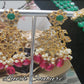 Green beads earrings Luvih Couture
