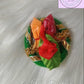 Green Round Pasupu Kumkum/ Haldi Kumkum, Luvih Couture