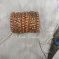 Heart Peach Silk thread Bangles for Kids, Girls, Teens, Women