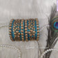 Heart Sea Green Silk thread Bangles for Kids, Girls, Teens, Women
