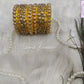 Heart Yellow Silk thread Bangles for Kids, Girls, Teens, Women