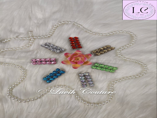 All Colors Heart Hair Clips, Luvih Couture