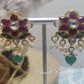 Jadau Kundan Floral Earrings for girls, teens, Women
