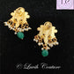 Jadau Kundan Floral Earrings Back side for girls, teens, Women