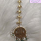 Jadau kundan Floral Maang tikka / Papadi Billa  Back Side for kids, girls, Teens, Women, Luvih Couture