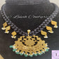 Jadau Kundan Floral Mangalsutra Back side for women, Luvih Couture