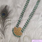 Jadau Kundan Mango Peacock Floral Mala or Haram or Necklace Back side for girls, teens, women