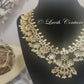 Floral Kemp Guttapusalu Necklace  Back side for kids, girls , Teens, Women