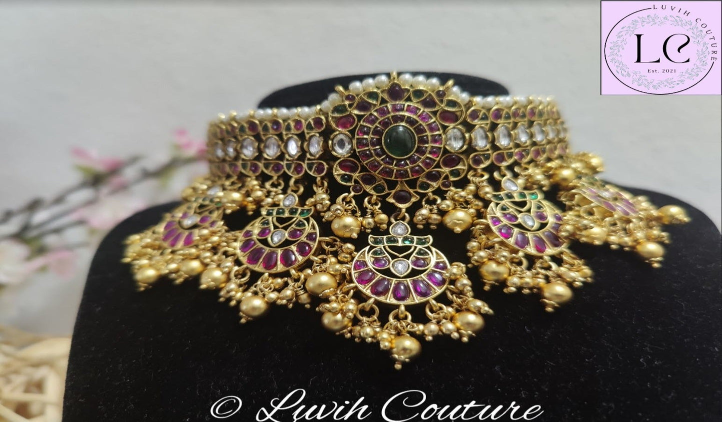 Kemp Floral Necklace, Imitation Necklaces, Imitation Jewelry, Kemp necklaces, Kemp Jewelry, Luvih Couture