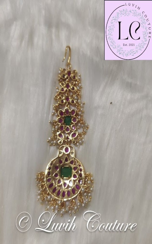 Kemp Maang Tikka Back Side for kids, Girls, Teens, Women- Hair Accessories, Luvih Couture